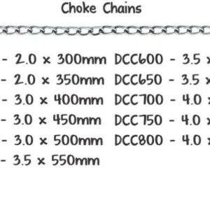 Choke Chain - various sizes