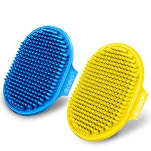 Brush Rubber Grooming w/handle
