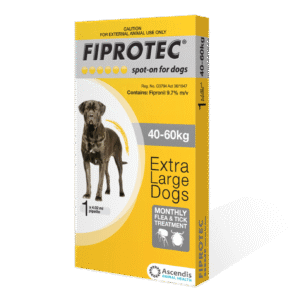 Fiprotec Dog(40-60kg)XL 1' Sgl Pip Yellow