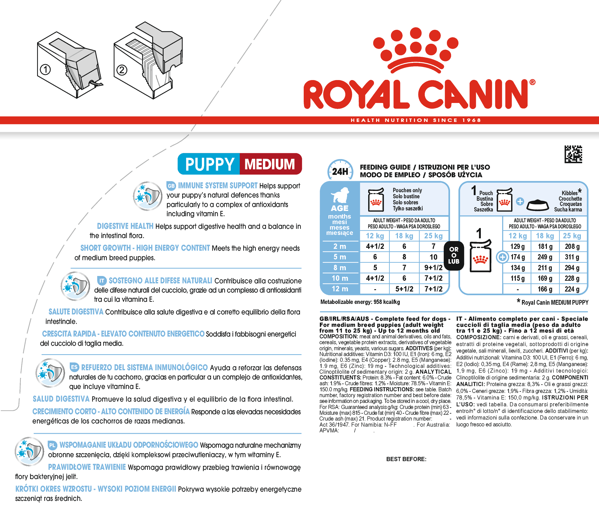 ROYAL CANIN® Medium Puppy 10x140g - Image 3