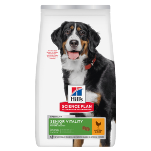 HILL'S SCIENCE PLAN Adult 7+ Senior Vitality Large Breed Dry Dog Food Chicken Flavour - 14kg