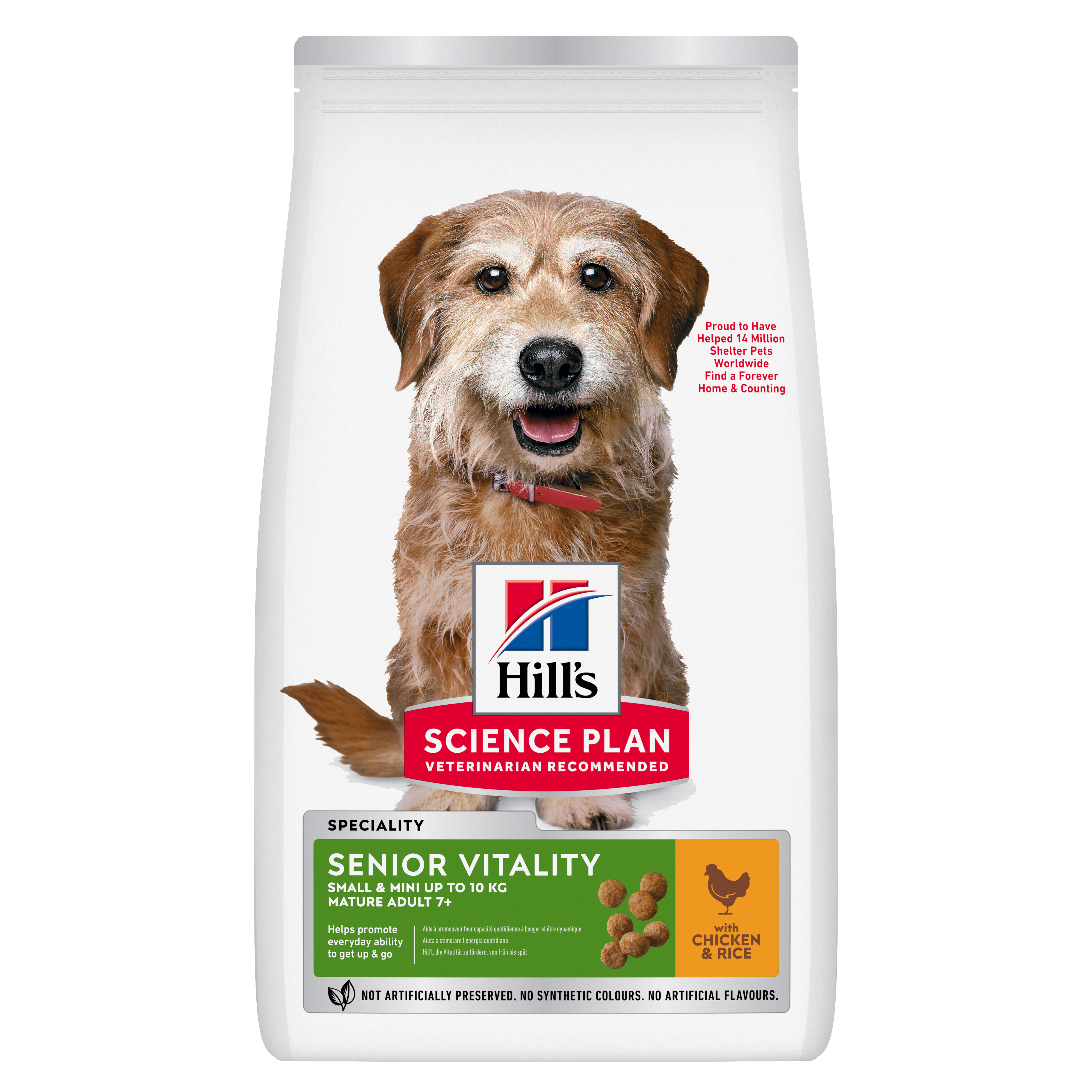 HILL'S SCIENCE PLAN Adult 7+ Senior Vitality Small & Mini Dry Dog Food Chicken Flavour
