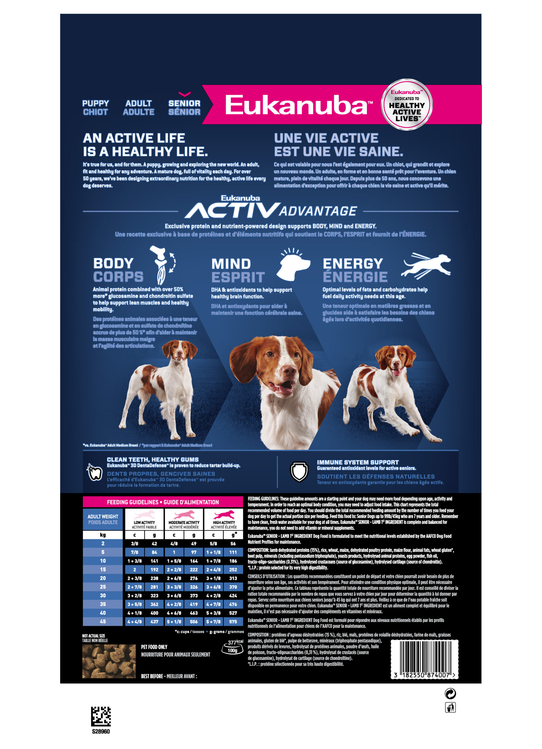 Eukanuba Small/Medium Breed Senior Lamb & Rice - Image 2