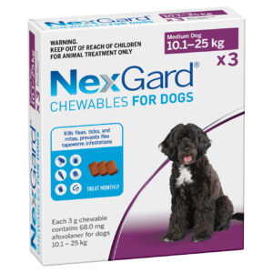 NexGard (10-25kg) Lrg (Purple)3' Sgl