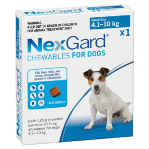 NexGard (4-10kg) Med (Blue) 1 Sgl