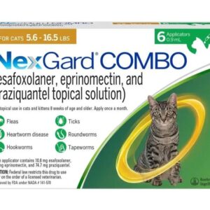 Nexgard Combo Feline Yellow Lrg 2.5-7.5kg 1x0.9m