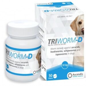 Triworm-D TUBS for Dogs 50'