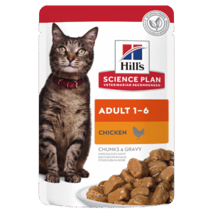 HILL'S SCIENCE PLAN Adult Wet Cat Food Chicken Flavour - 12x 85g pouches