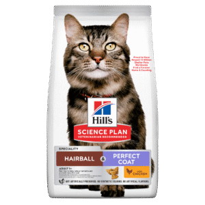 HILL'S SCIENCE PLAN Hairball & Perfect Coat Adult & Mature Adult Dry Cat Food Chicken Flavour
