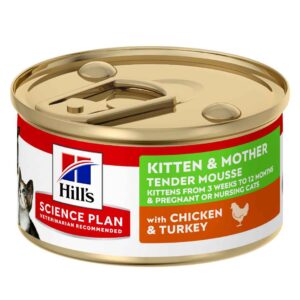 HILL'S SCIENCE PLAN Kitten & Mother Mousse Wet Food Chicken & Turkey Flavour - 85g