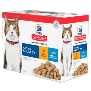 HILL'S SCIENCE PLAN Mature Adult Wet Cat Food Multipack Chicken & Ocean Fish Flavour - 85g