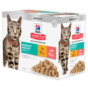HILL'S SCIENCE PLAN Adult Perfect Weight Wet Cat Food Multipack Chicken & Salmon Flavour - 85g