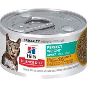 HILL'S SCIENCE PLAN Adult Perfect Weight Wet Cat Food Chicken & Vegetable Flavour - 82g