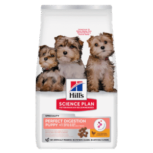 HILL'S SCIENCE PLAN Puppy Perfect Digestion Small & Mini Dry Food Chicken & Brown Rice Flavour